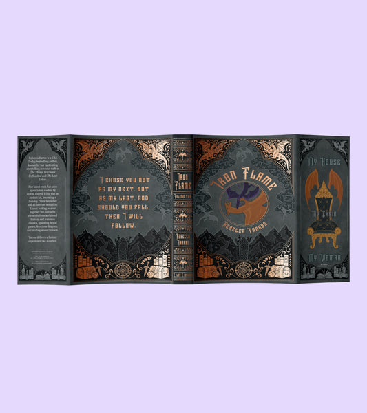 Iron Flame - UK Alternate Dust Jacket