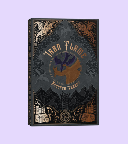 Iron Flame - UK Alternate Dust Jacket